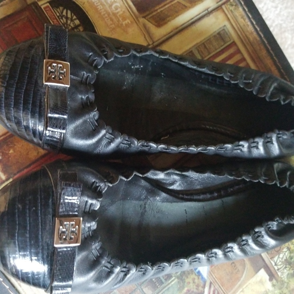 TORY BURCH Black Ballet Shoes